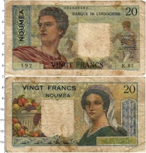 Продать Банкноты Новая Каледония 20 франков 1963 