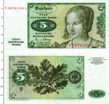 Продать Банкноты ФРГ 5 марок 1980 