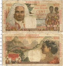 Продать Банкноты Мартиника 100 франков 1960 