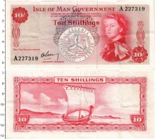 Продать Банкноты Остров Мэн 10 шиллингов 1961 