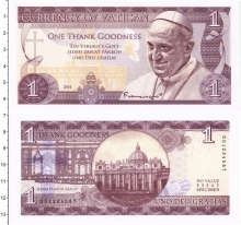 Продать Банкноты Ватикан 1 евро 2014 