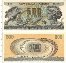 Продать Банкноты Италия 500 лир 1966 