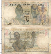 Продать Банкноты Французская Западная Африка 5 франков 1954 