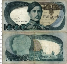 Продать Банкноты Португалия 1000 эскудо 1982 
