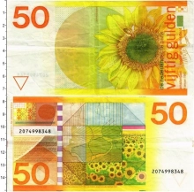 Продать Банкноты Нидерланды 50 гульденов 1982 