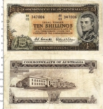 Продать Банкноты Австралия 10 шиллингов 1961 