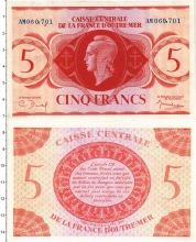 Продать Банкноты Французская Экваториальная Африка 5 франков 1944 