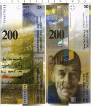 Продать Банкноты Швейцария 200 франков 2018 