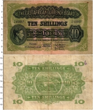 Продать Банкноты Восточная Африка 10 шиллингов 1949 