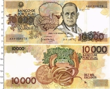 Продать Банкноты Португалия 10000 эскудо 1989 
