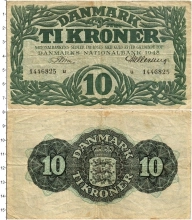 Продать Банкноты Дания 10 крон 1947 
