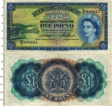Продать Банкноты Бермудские острова 1 фунт 1966 