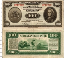 Продать Банкноты Нидерландская Индия 100 гульденов 1943 