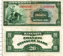 Продать Банкноты ФРГ 20 марок 1948 