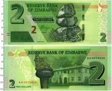 Продать Банкноты Зимбабве 2 доллара 2019 