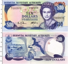 Продать Банкноты Бермудские острова 10 долларов 1989 