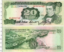 Продать Банкноты Гондурас 20 лемпир 1990 