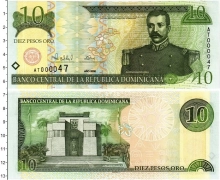 Продать Банкноты Доминиканская республика 10 песо 2000 