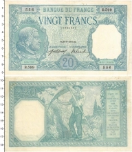Продать Банкноты Франция 20 франков 1916 
