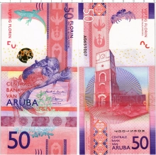 Продать Банкноты Аруба 50 флоринов 2019 