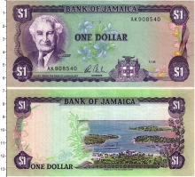Продать Банкноты Ямайка 1 доллар 1990 