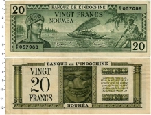 Продать Банкноты Новая Каледония 20 франков 1944 