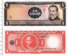 Продать Банкноты Сальвадор 1 колон 1974 
