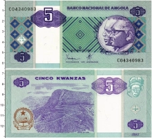 Продать Банкноты Ангола 5 кванза 1999 