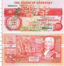 Продать Банкноты Гернси 20 фунтов 1991 