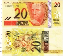 Продать Банкноты Бразилия 20 реалов 1992 