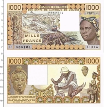 Продать Банкноты Западная Африка 1000 франков 1986 