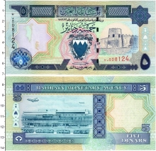 Продать Банкноты Бахрейн 5 динар 1973 