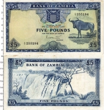 Продать Банкноты Замбия 5 фунтов 1964 