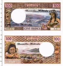 Продать Банкноты Новые Гебриды 100 франков 1977 