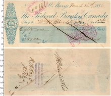 Продать Банкноты Канада 81 доллар 1886 