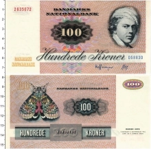 Продать Банкноты Дания 100 крон 1972 