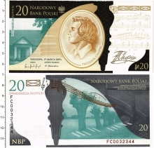 Продать Банкноты Польша 20 злотых 2010 