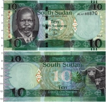 Продать Банкноты Южный Судан 10 фунтов 2015 
