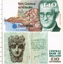 Продать Банкноты Ирландия 10 фунтов 1998 