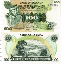 Продать Банкноты Уганда 100 шиллингов 1973 