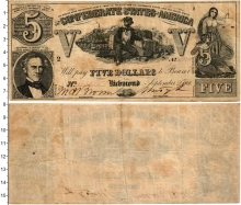 Продать Банкноты США 5 долларов 1861 