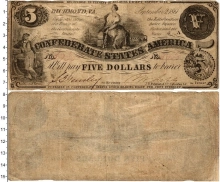 Продать Банкноты США 5 долларов 1861 