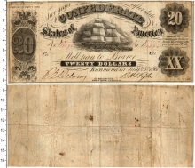 Продать Банкноты США 20 долларов 1861 