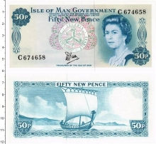 Продать Банкноты Остров Мэн 50 пенсов 0 