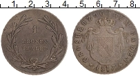 Продать Монеты Баден 1 талер 1817 Серебро