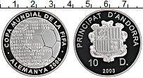 Продать Монеты Андорра 10 динерс 2003 Серебро