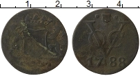Продать Монеты Нидерландская Индия 1 дьюит 1789 Медь