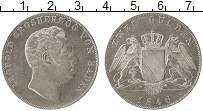 Продать Монеты Баден 2 гульдена 1852 Серебро