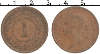 Продать Монеты Стрейтс-Сеттльмент 1 цент 1887 Бронза