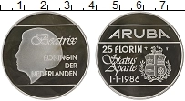 Продать Монеты Аруба 25 флоринов 1986 Серебро